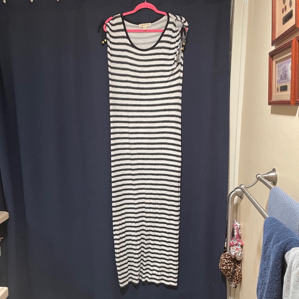 Open shoulder Michael Kors maxi dress